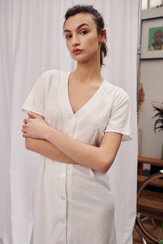 Robe chemise Refrain - Ivoire