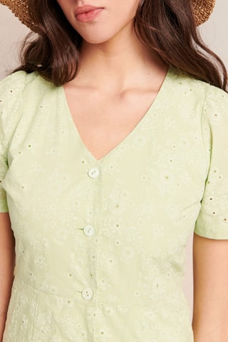 Robe chemise - 
Vert