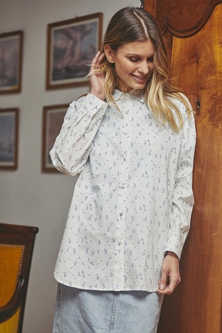 Chemisier Charmeuse - Blanc