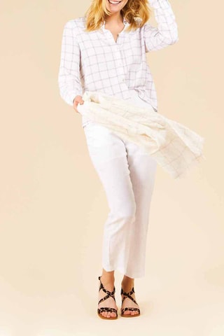 Chemisier en lin Champetre - Blanc