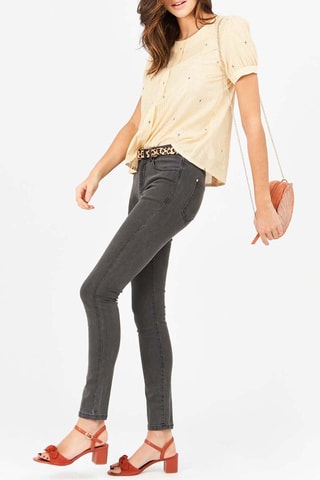 Blouse Jaune et blanc