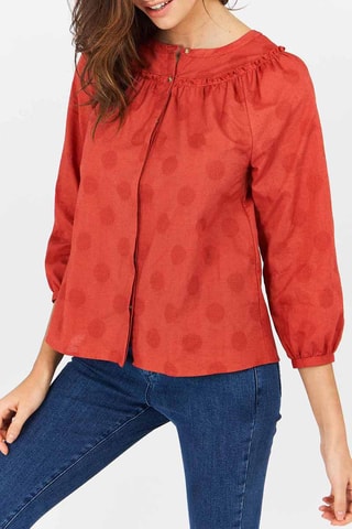 Chemisier Famosa - Rouge brique