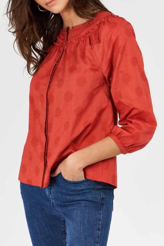Chemisier Famosa - Rouge brique