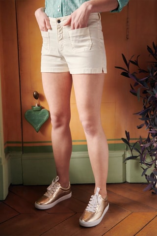 Short taille haute Italiano - Blanc