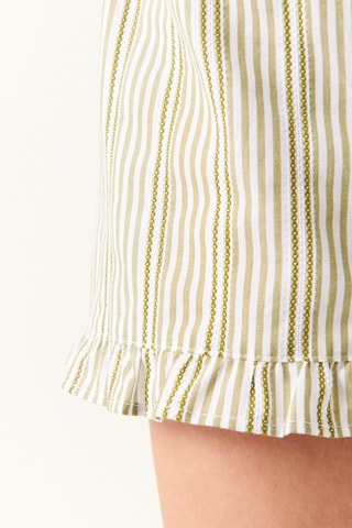 Short relaxed Isida - Kaki et blanc