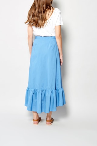 Jupe portefeuille Josefa - Bleu