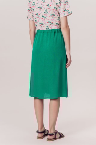 Jupe midi taille haute Jojoba - Vert
