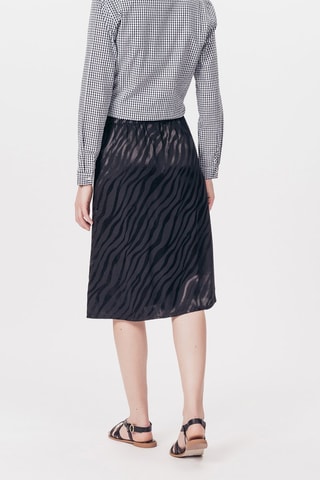 Jupe droite Jungle Noir