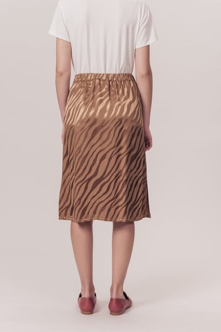 Jupe droite Jungle Marron