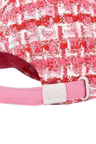 Casquette en tweed - Rose