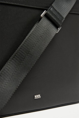 Sac bandoulière en cuir - Noir