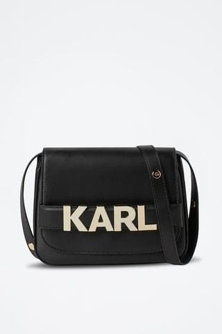 Sac bandoulière en cuir - Noir