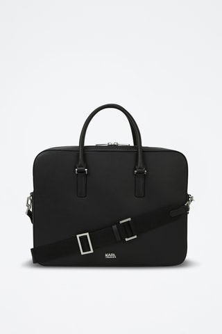 Porte-documents en cuir - Noir