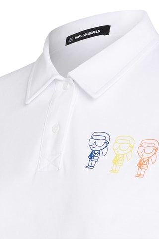 Robe polo en coton biologique - Blanc