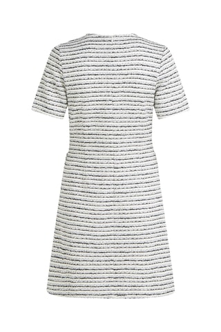 Robe droite - Blanc et noir