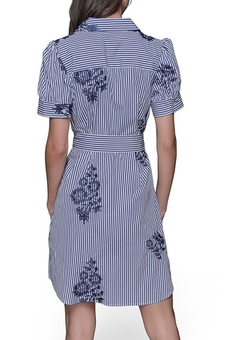 Robe chemise - Bleu et blanc