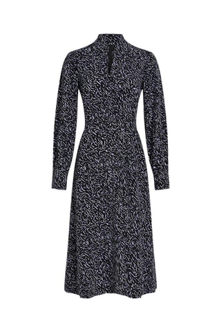 Robe patineuse en soie - Noir