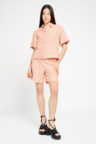 Chemisier en tweed - Orange