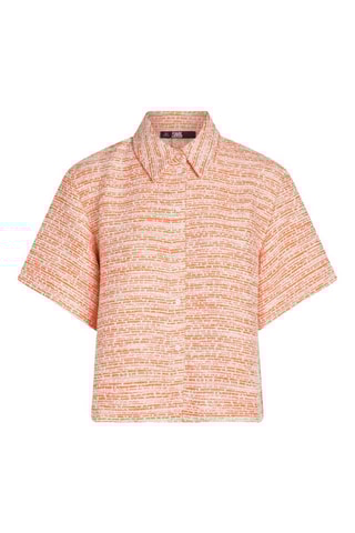 Chemisier en tweed - Orange