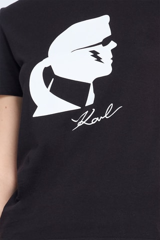 T-shirt regular en coton biologique - Noir