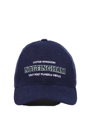 Casquette en velours - Bleu marine