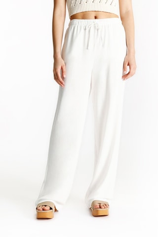 Pantalon wide legs - Blanc