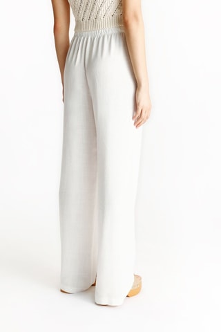 Pantalon wide legs - Blanc