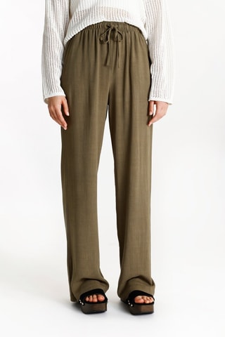 Pantalon wide legs - Kaki