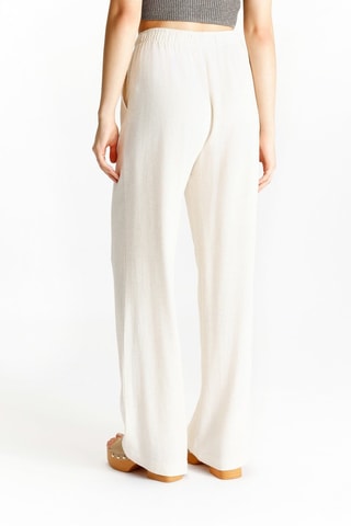 Pantalon wide legs - Blanc