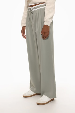 Pantalon wide legs - Vert clair