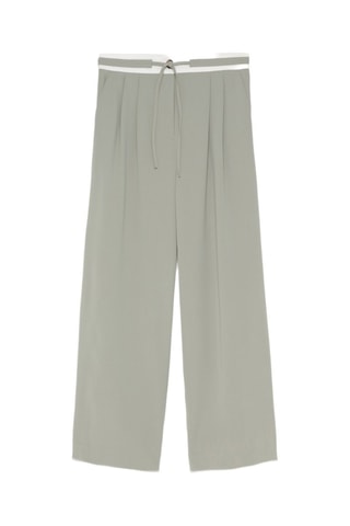 Pantalon wide legs - Vert clair
