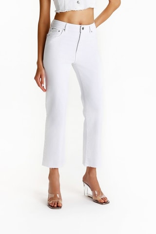 Pantalon flare - Blanc