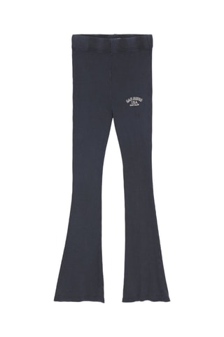 Pantalon flare taille haute - Bleu marine