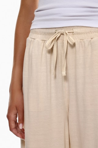 Pantalon taille haute - Ecru