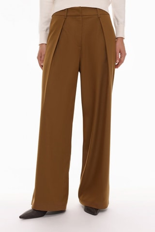 Pantalon wide leg - Camel