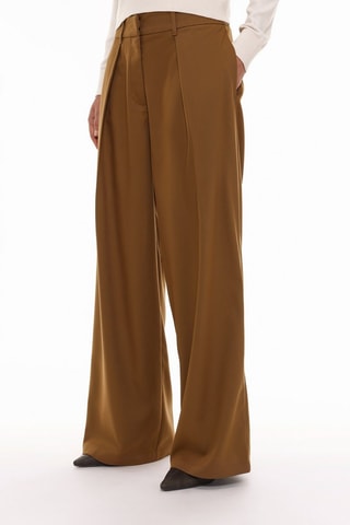 Pantalon wide leg - Camel