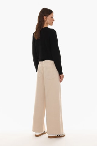 Pantalon wide legs - Beige