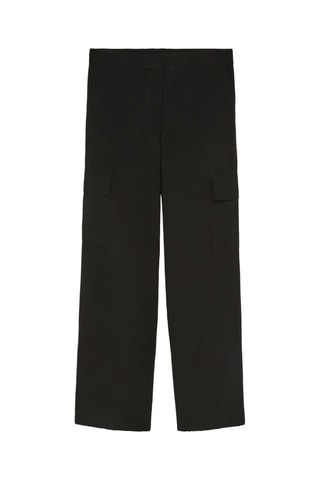 Pantalon cargo taille haute - Noir