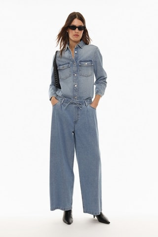 Jean wide legs - Bleu cobalt