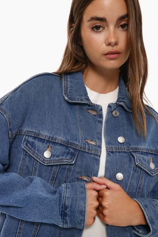 Veste en jean - Bleu marine