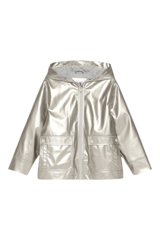 Imperméable à capuche - Argenté