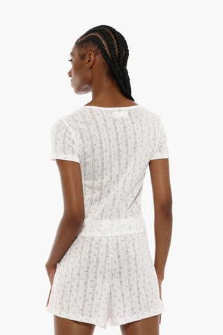 T-shirt de pyjama - Blanc