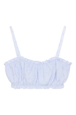 Crop top de pyjama - Ciel