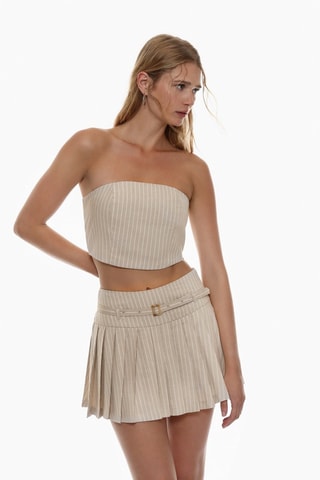 Crop top bustier - Beige