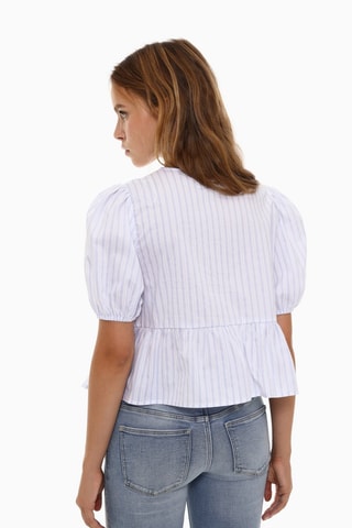 Top - Wit en Hemelsblauw