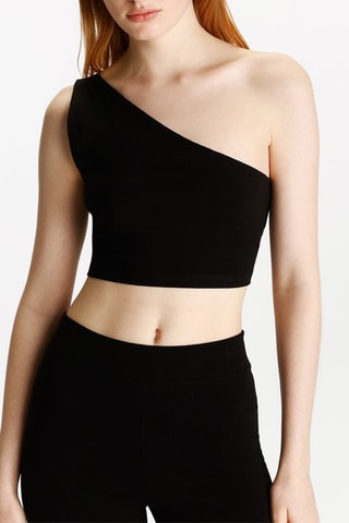 Top asymétrique - Noir