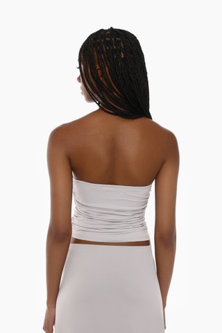 Bustier crop top - Wit