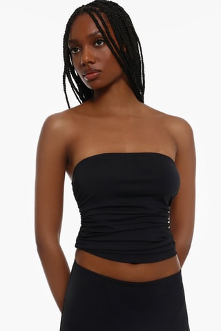 Crop top bustier - Noir