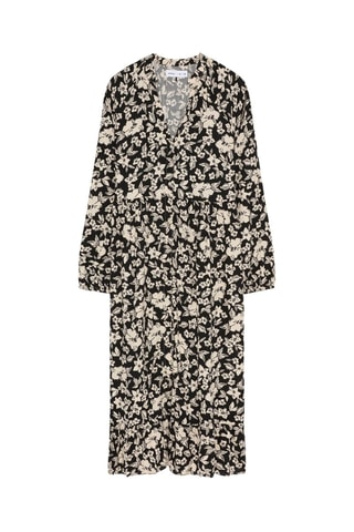 Robe chemise - Noir et écru