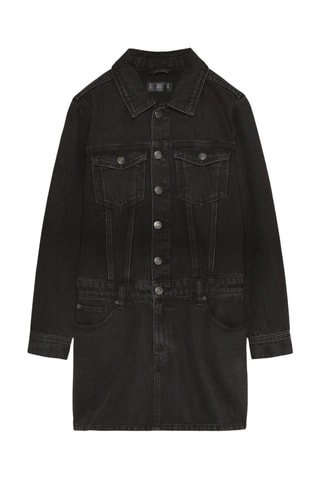 Robe droite en jean - Bleu